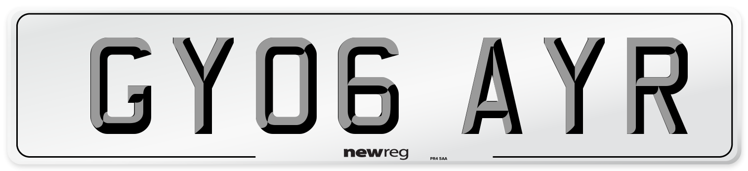 GY06 AYR Number Plate from New Reg